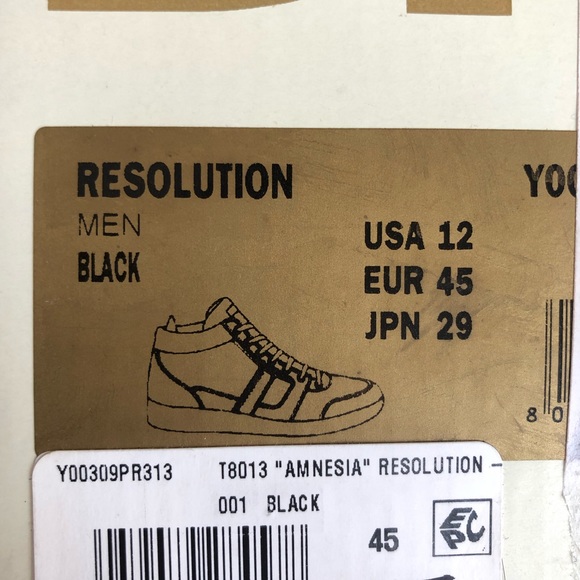 NEW Diesel “Amnesia” Resolution - size USA men’s 12 / EUR 45 - black - Picture 5 of 5